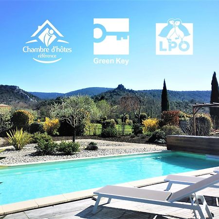 Villa Font Vive - Chambres D'Hotes Eco-Labellisees Avec Cuisine - Confort, Calme Et Vue Exceptionnels ! Grospierres Esterno foto
