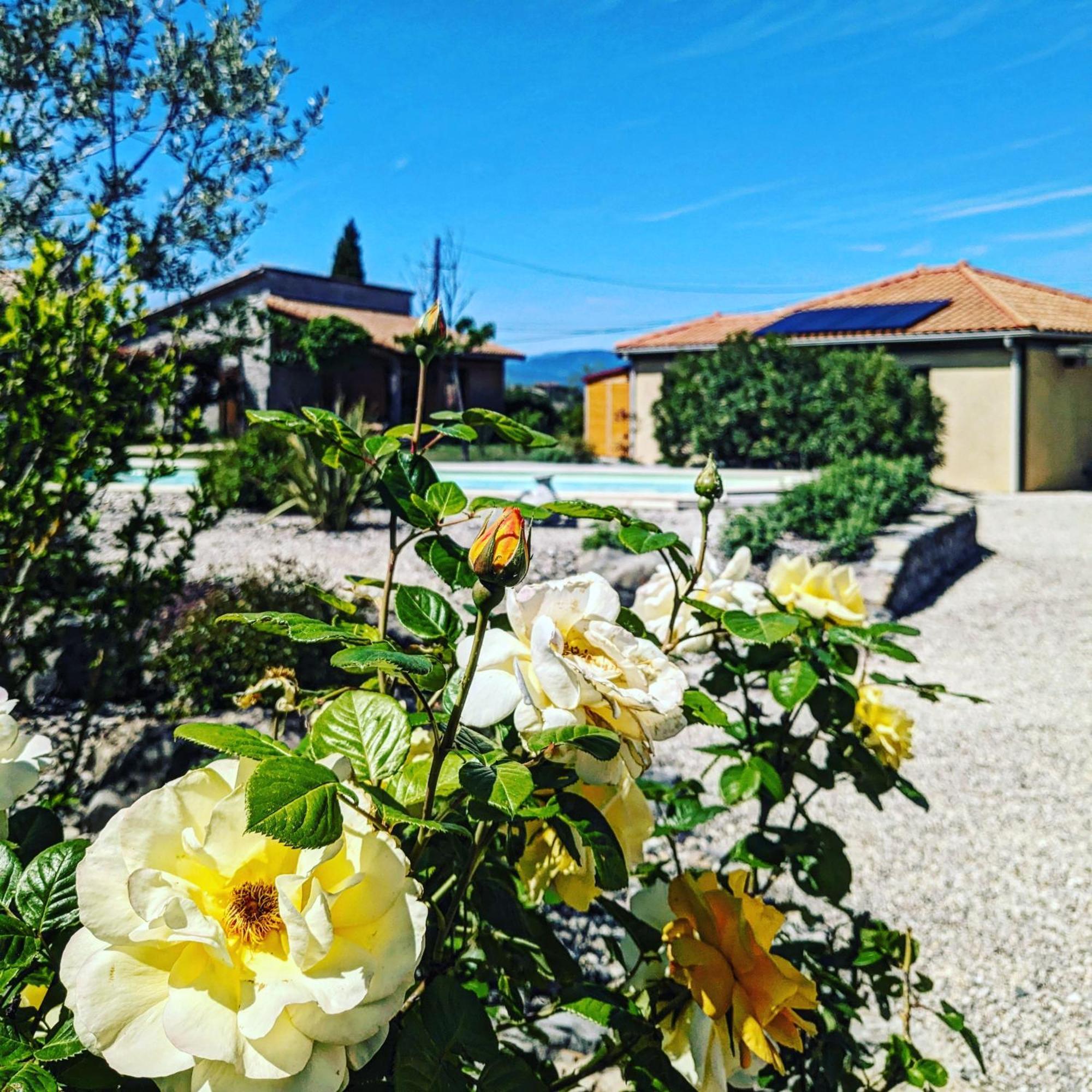 Villa Font Vive - Chambres D'Hotes Eco-Labellisees Avec Cuisine - Confort, Calme Et Vue Exceptionnels ! Grospierres Esterno foto