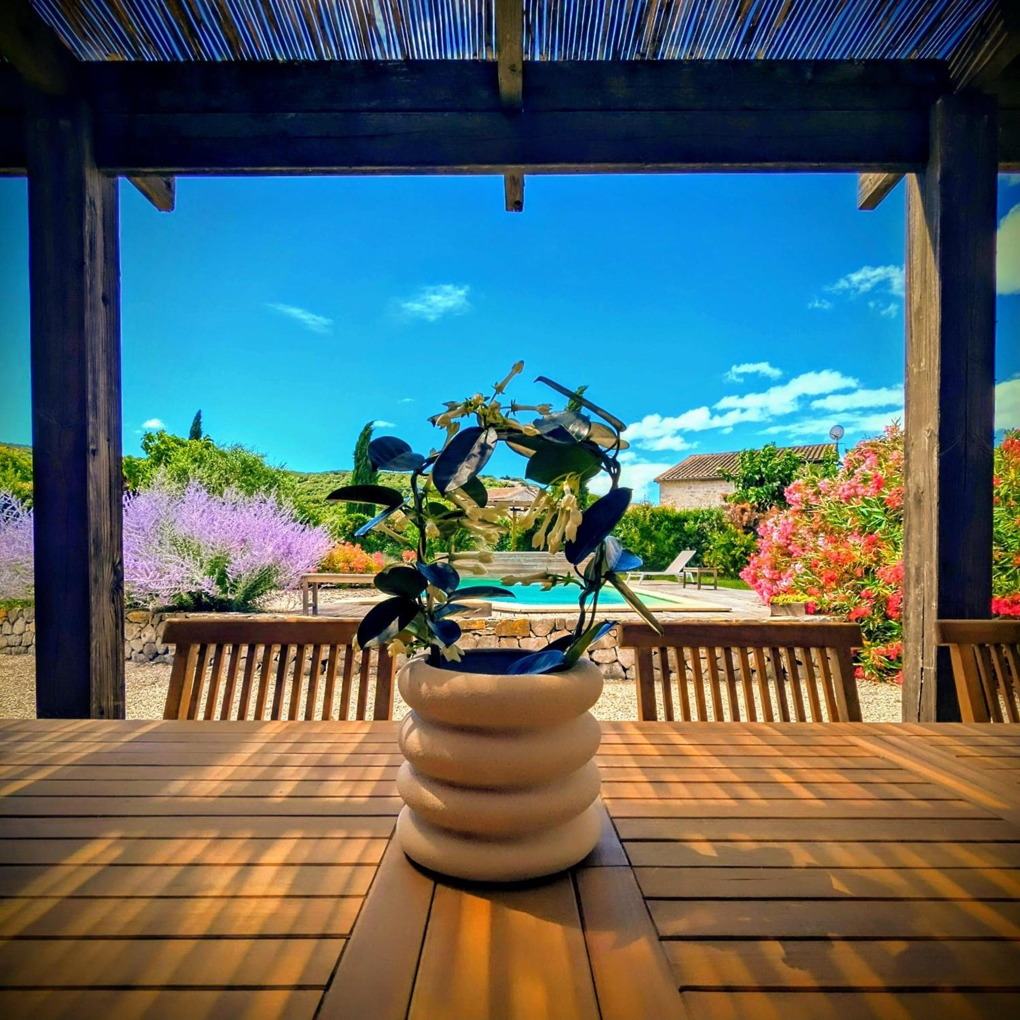 Villa Font Vive - Chambres D'Hotes Eco-Labellisees Avec Cuisine - Confort, Calme Et Vue Exceptionnels ! Grospierres Esterno foto